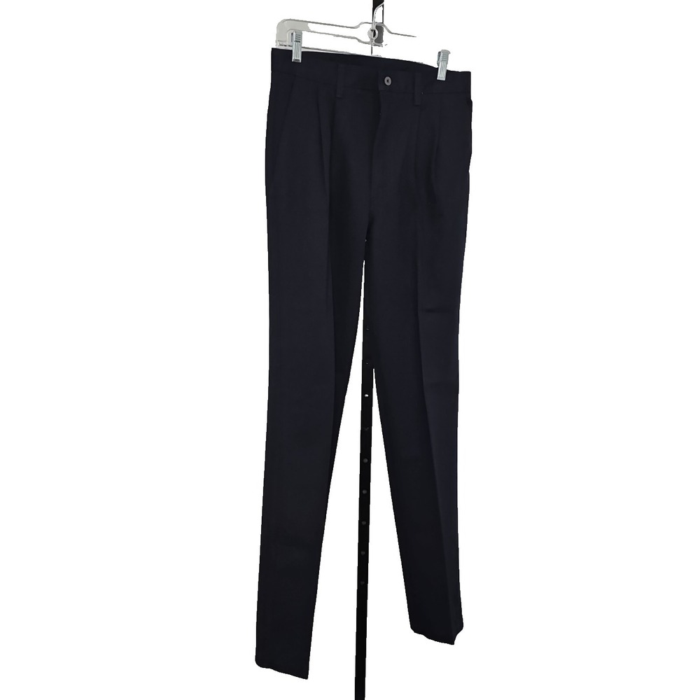 Vintage Wrangler Riata Men's Dress Pant 30x36 Dark Blue Pleated Front